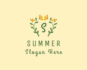 Flower Plant Wreath logo design