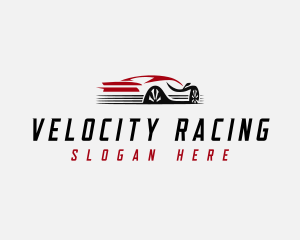 Sports Car Drag Racing  logo design