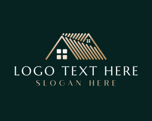 Home Improvement - Residential Roof Housing logo design