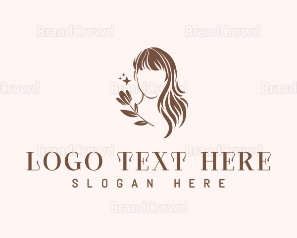 Female Hair Wig Logo