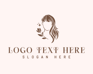 Wig - Female Hair Wig logo design