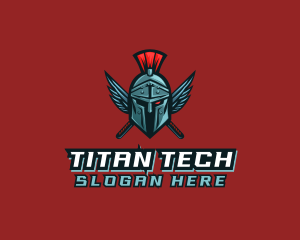 Titan - Gladiator Masked Warrior logo design