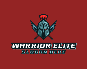 Gladiator Masked Warrior logo design