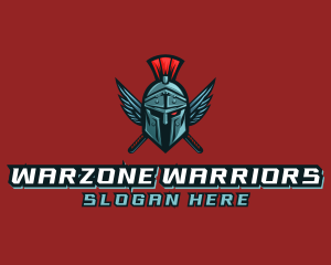 Gladiator Masked Warrior logo design