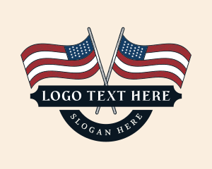 Heritage - Patriotic USA Flag logo design