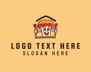 Hot Dog Sandwich logo design