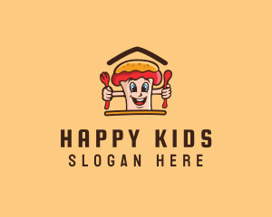 Hot Dog Sandwich logo design