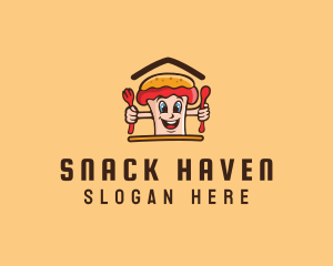 Hot Dog Sandwich logo design