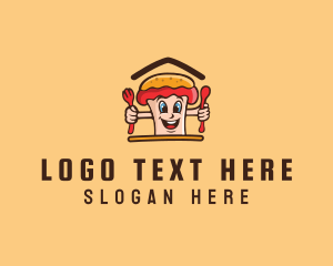 Mustard - Hot Dog Sandwich logo design