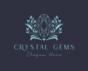 Nature Ruby Gemstone logo design