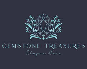 Nature Ruby Gemstone logo design