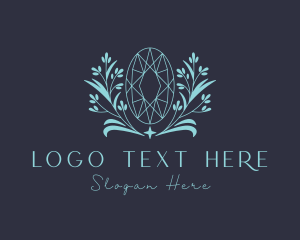 Precious Stone - Nature Ruby Gemstone logo design