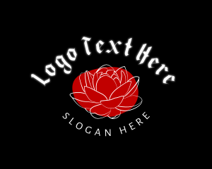 Tattoo - Grunge Flower Tattoo logo design