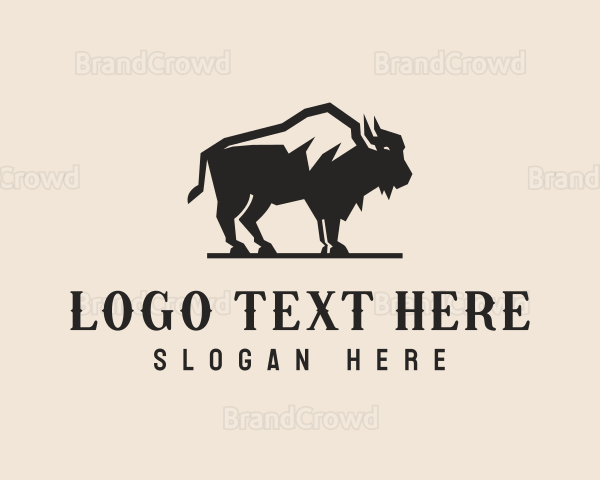 Bison Steakhouse Restaurant Logo