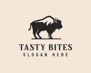 Bison Steakhouse Restaurant logo design