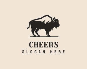 Bull - Bison Steakhouse Restaurant logo design