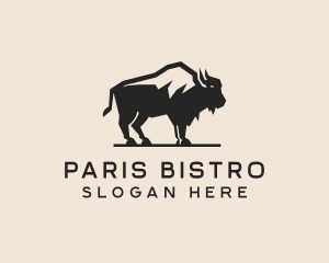 Bison Steakhouse Restaurant logo design