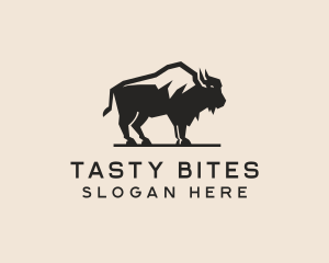 Bison Steakhouse Restaurant logo design