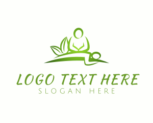 Massage - Wellness Healing Massage logo design