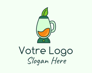 Leaf - Organic Citrus Blender logo design