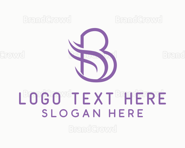 Elegant Wings Letter B Logo