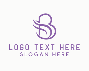 Writer - Elegant Wings Letter B logo design