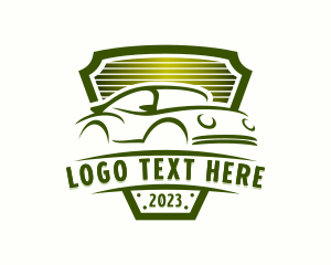 Luxury Car - Sports Car Drag Racing logo design