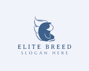 Horse Equine Grooming logo design