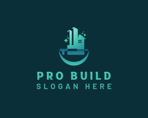 Building Pressure Washer logo design