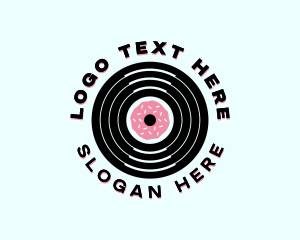 Record Label - Donut Recording Studio logo design