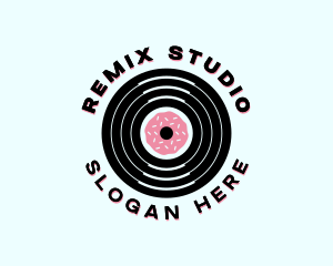 Donut Recording Studio logo design