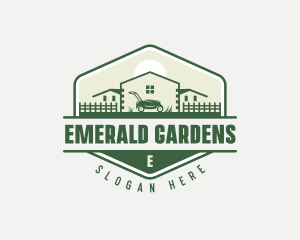 House Gardening Mower logo design