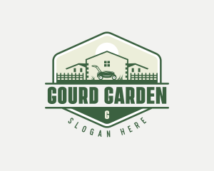 House Gardening Mower logo design