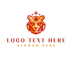 Zodiac - Tiger Zodiac Star logo design