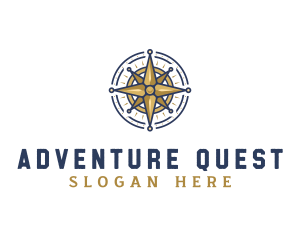 Adventure Travelling Compass logo design