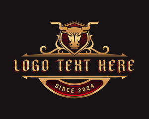 Bull Horn Buffalo logo design