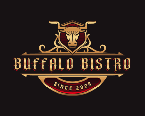 Buffalo - Bull Horn Buffalo logo design