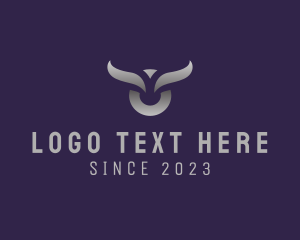Torro - Silver Bull Horns logo design