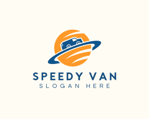 Van - Van Orbit Logistics logo design