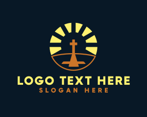 Sunset - Sunset Crucifix Worship logo design