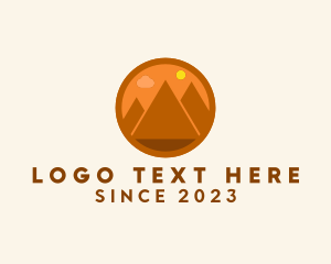 Outdoor - Egyptian Pyramid Desert logo design