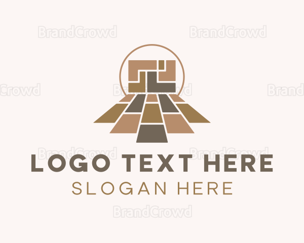 Carpentry Wood Flooring Logo