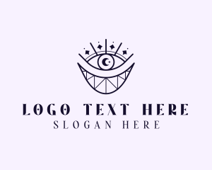 Fortune Telling - Mystic Eye Tarot logo design