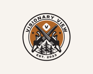 Chainsaw Woods Cutting logo design