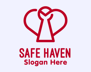 Heart Safety Dating App  logo design