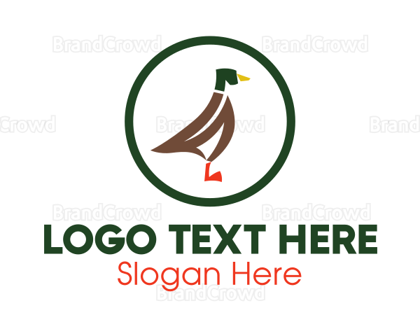 Duck Poultry Animal Logo