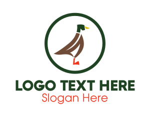 Duck Poultry Animal logo design