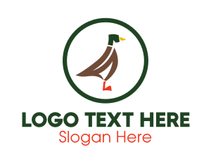 Culinary - Duck Poultry Animal logo design