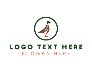 Animal - Duck Poultry Animal logo design