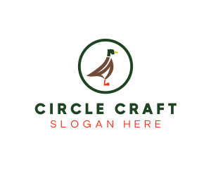 Duck Poultry Animal logo design